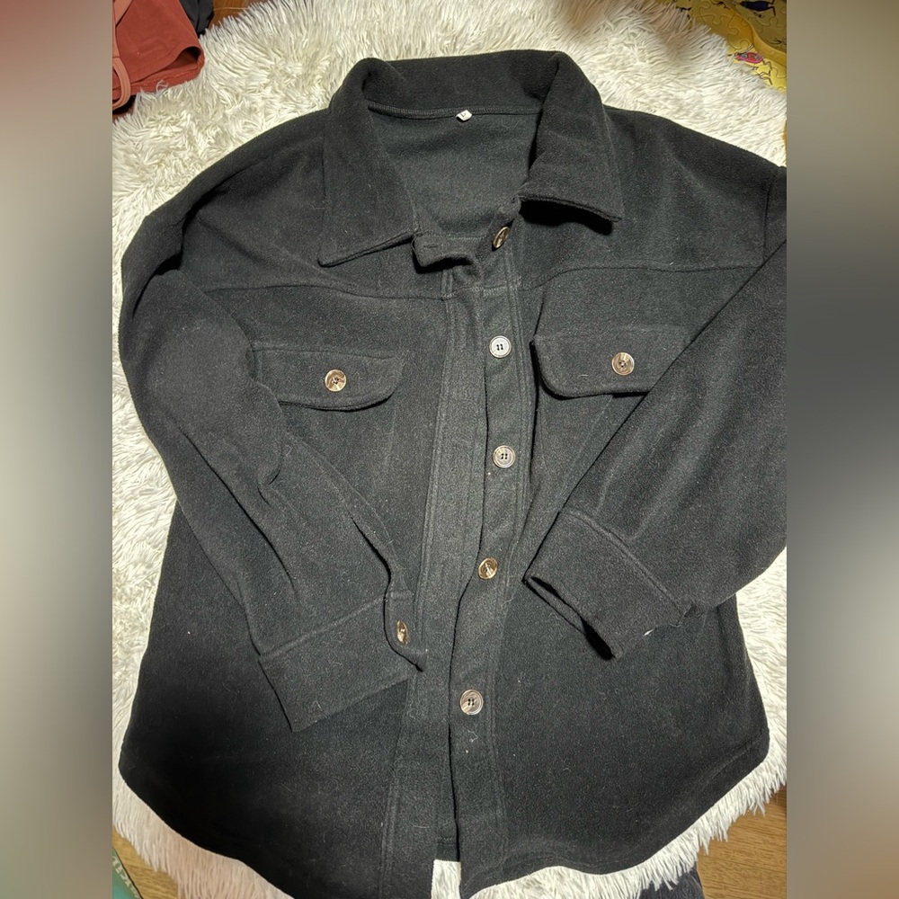 Women’s Black Fleece Shacket